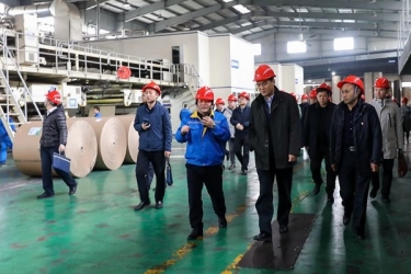 国家邮政局赵民一行莅临6686体育网页登录调研快递包装绿色治理试点工作