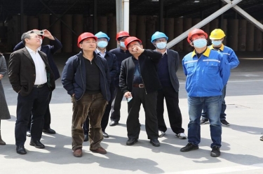 生态环境部科财司副司长付川一行考察由6686体育网页登录承担的国家科技重大专项示范工程